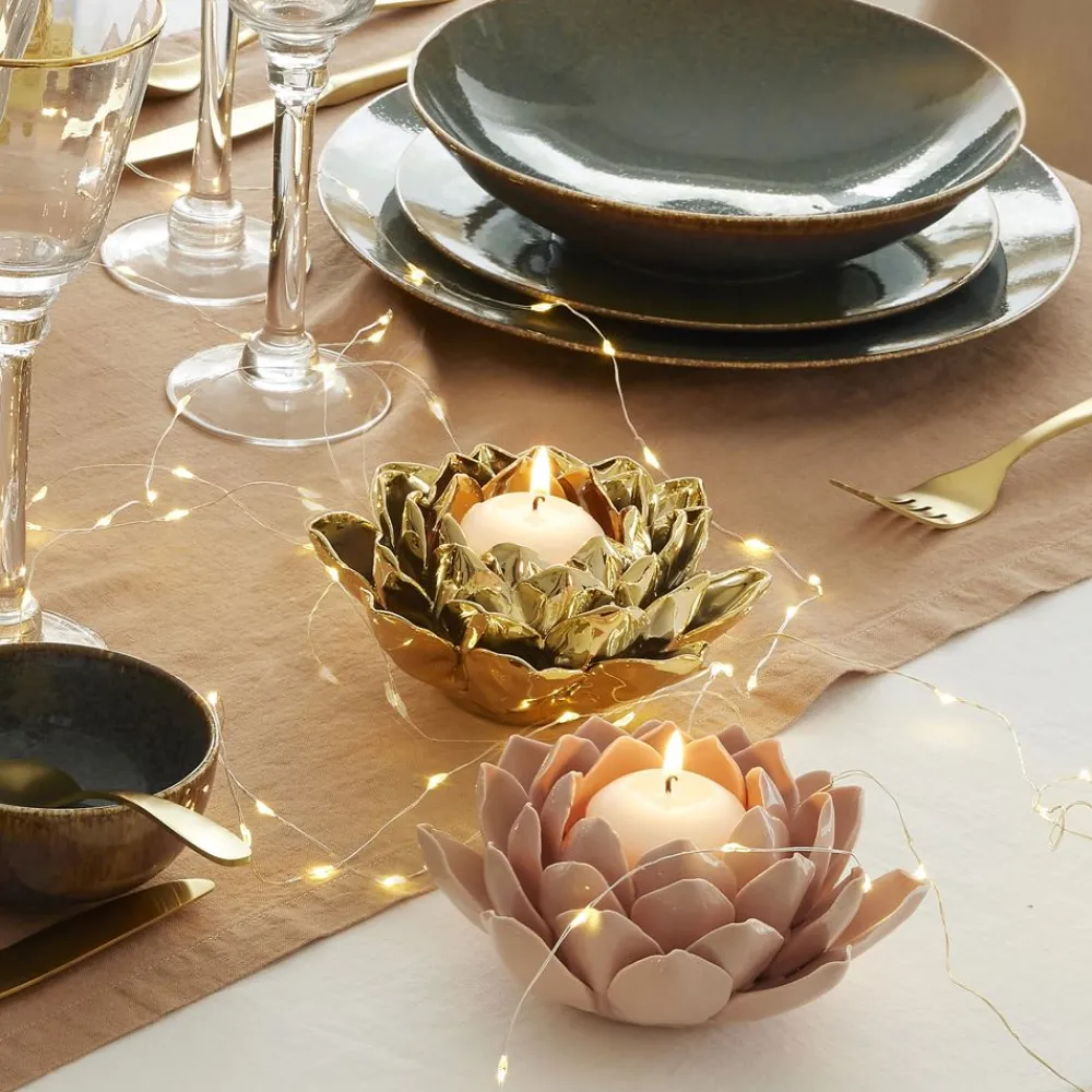 Becquet Photophore nénuphar< Luminaire|Décoration