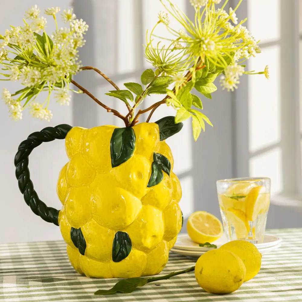 Becquet Pichet en céramique citrons< Décoration|Art De La Table