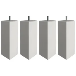 Becquet Pieds de sommier à visser en bois - Lot de 4< Sommier