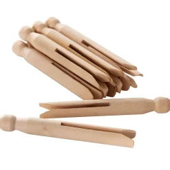 Becquet Pinces à linge en bois à l'ancienne - lot de 10< Entretien Du Linge Et Repassage