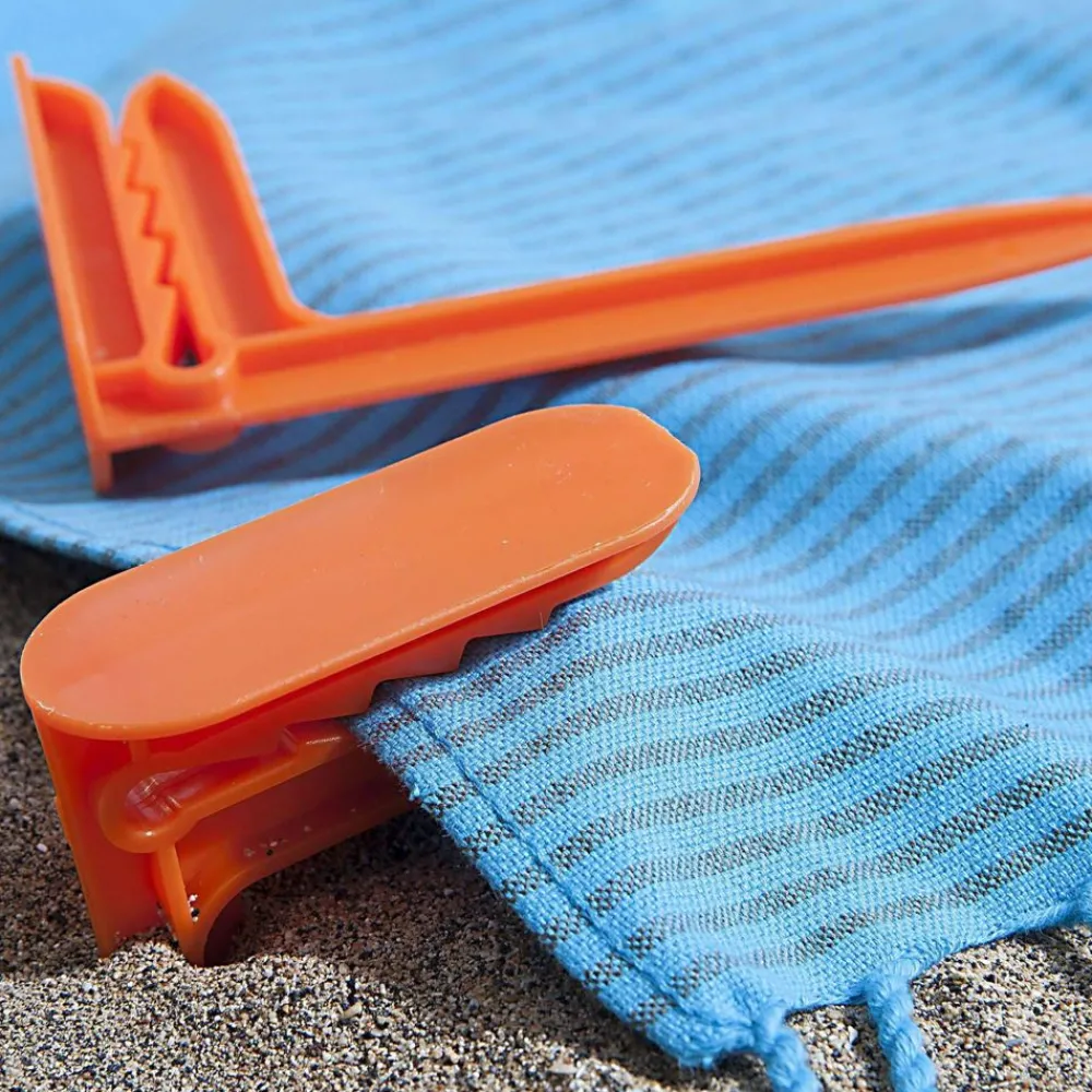 Becquet Piquets pour serviette de plage - Lot de 4< Entretien De La Maison|Serviette De Plage, Fouta