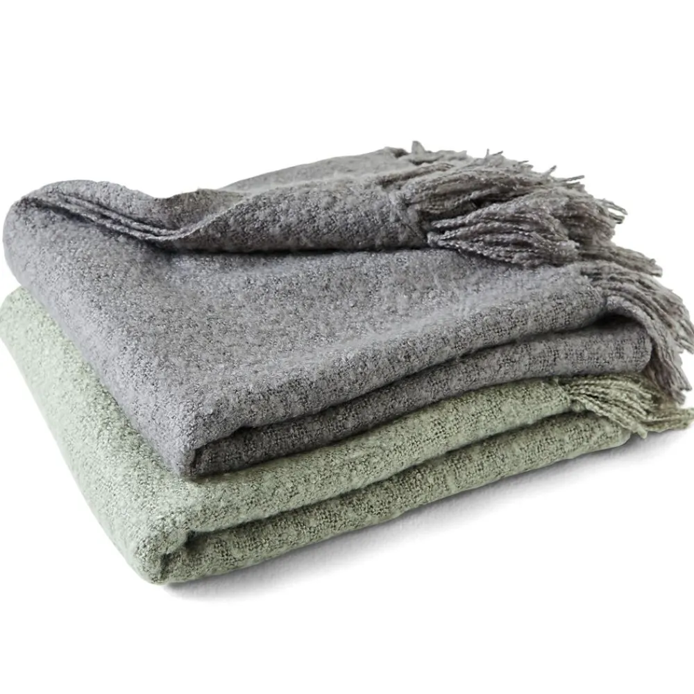 Becquet Plaid à franges - 240 g/m²< Rideau Et Déco Textile|Plaid