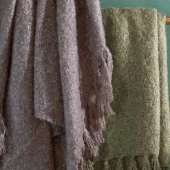 Becquet Plaid à franges - 240 g/m²< Rideau Et Déco Textile|Plaid