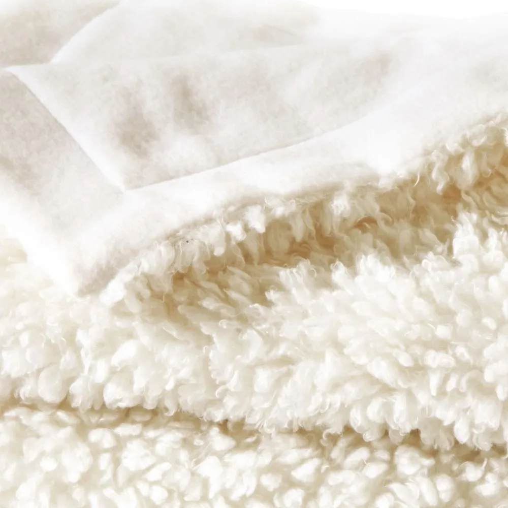 Becquet Plaid double face sherpa/polaire< Décoration Textile Unie|Rideau Et Déco Textile
