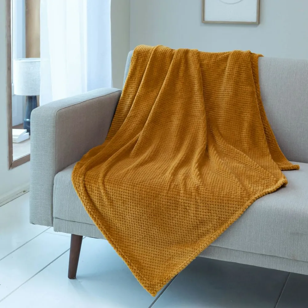 Becquet Plaid effet relief personnalisable< Rideau Et Déco Textile|Plaid