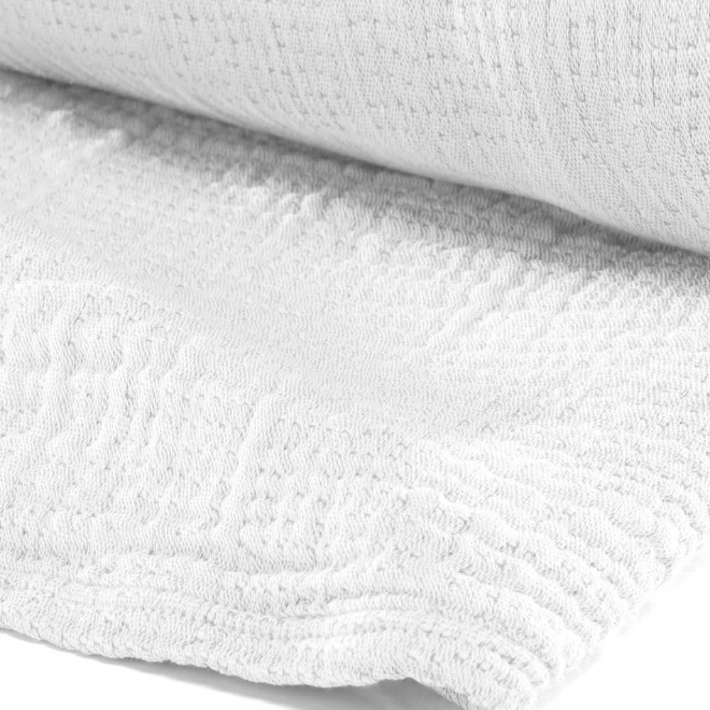 Becquet Plaid en double gaze de coton< Rideau Et Déco Textile|Décoration Textile Unie