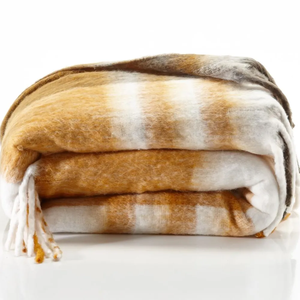 Becquet Plaid et couverture à carreaux ultradoux et duveteux - Tempéré - 360 g/m²< Couverture|Couverture