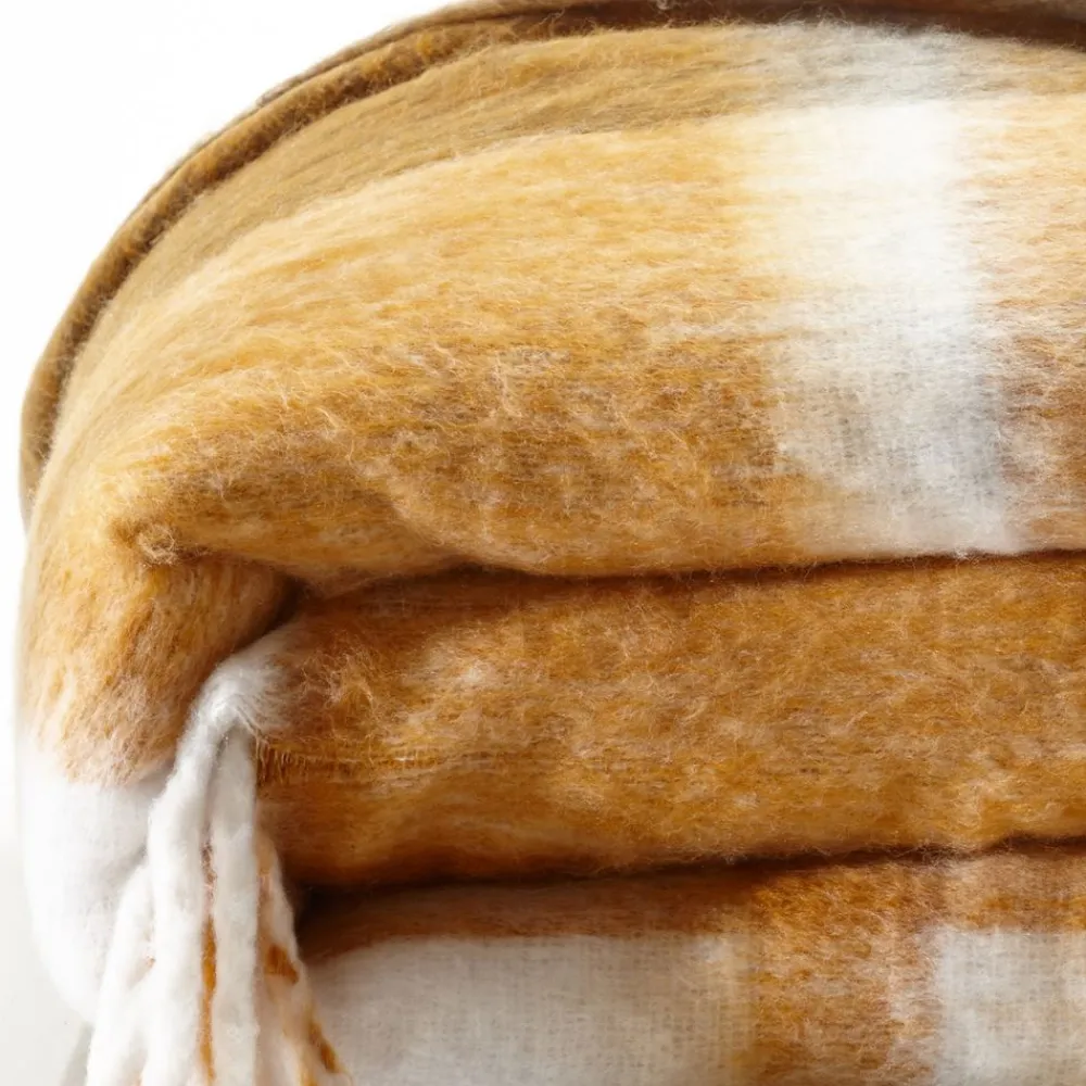 Becquet Plaid et couverture à carreaux ultradoux et duveteux - Tempéré - 360 g/m²< Couverture|Couverture