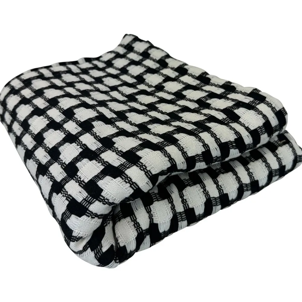 Becquet Plaid et jetés bicolores tissés jacquard< Jeté De Canapé, Jeté De Fauteuil|Les Matières
