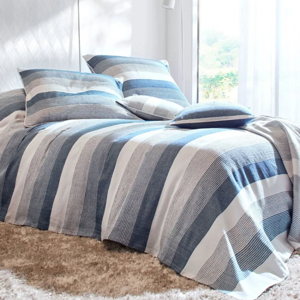 Becquet Plaid et jetés tissés rayures transat< Jeté De Canapé, Jeté De Fauteuil|Les Matières