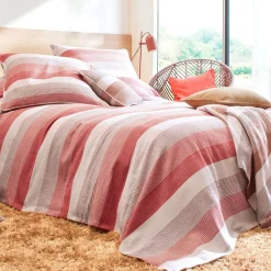 Becquet Plaid et jetés tissés rayures transat< Jeté De Canapé, Jeté De Fauteuil|Les Matières