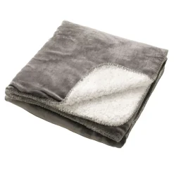 Becquet Plaid façon sherpa réversible personnalisable< Décoration Textile Unie|Rideau Et Déco Textile