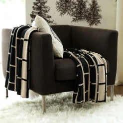 Becquet Plaid tricot effet brique< Rideau Et Déco Textile|Plaid