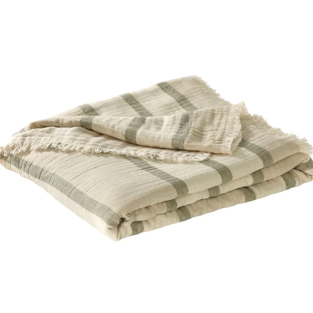 Becquet Plaid triple gaze de coton< Rideau Et Déco Textile|Plaid