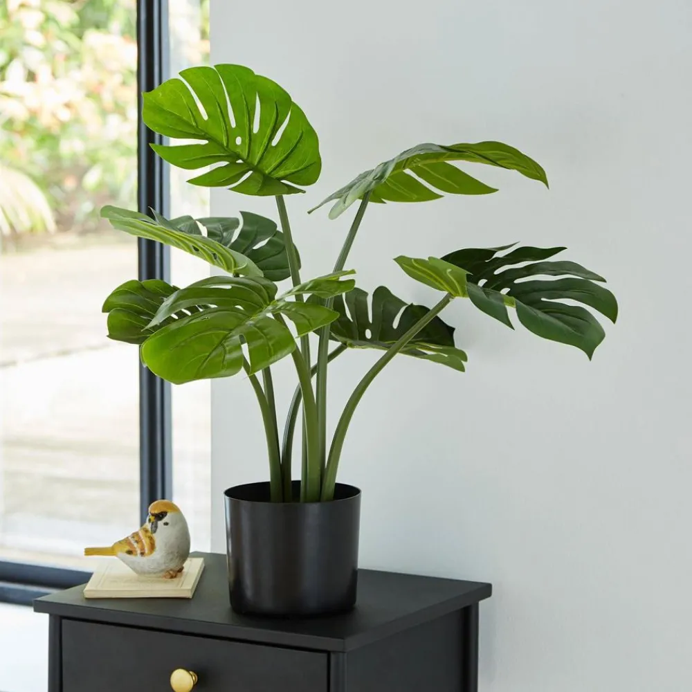 Becquet Plante artificielle Monstera< Objet De Décoration|Décoration