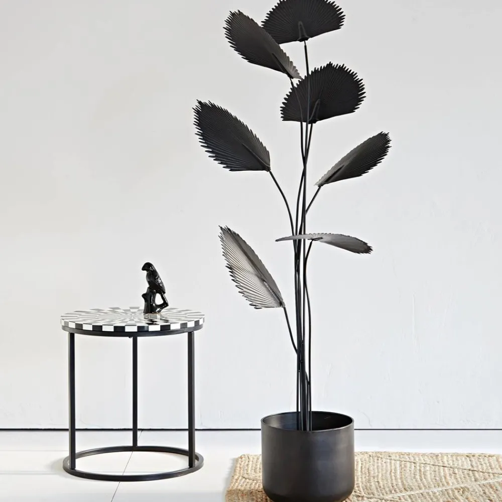 Becquet Plante déco en métal noir< Objet De Décoration|Décoration