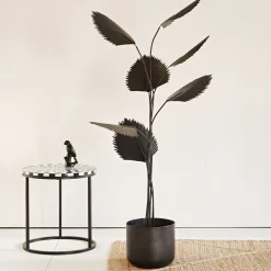 Becquet Plante déco en métal noir< Objet De Décoration|Décoration