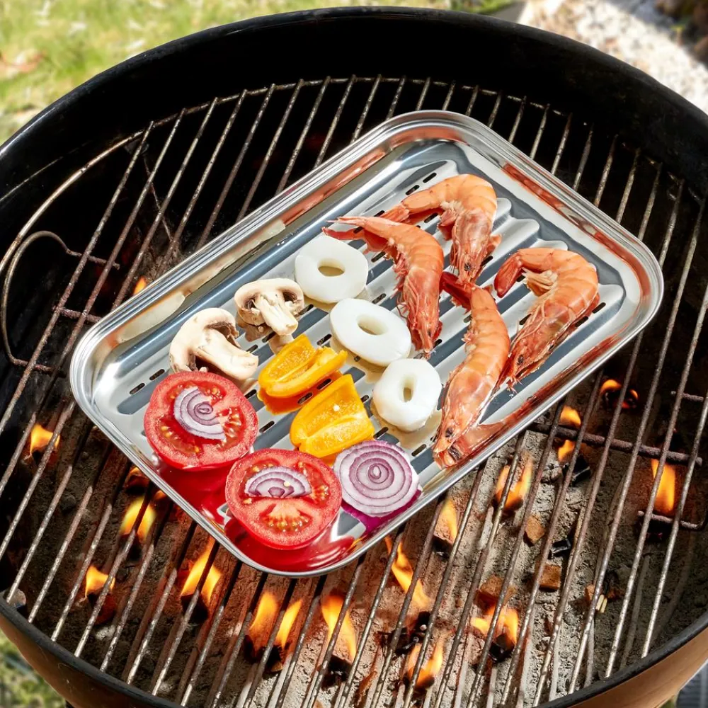 Becquet Plat à barbecue perforé< Idées Cuisine|Idées Cuisine