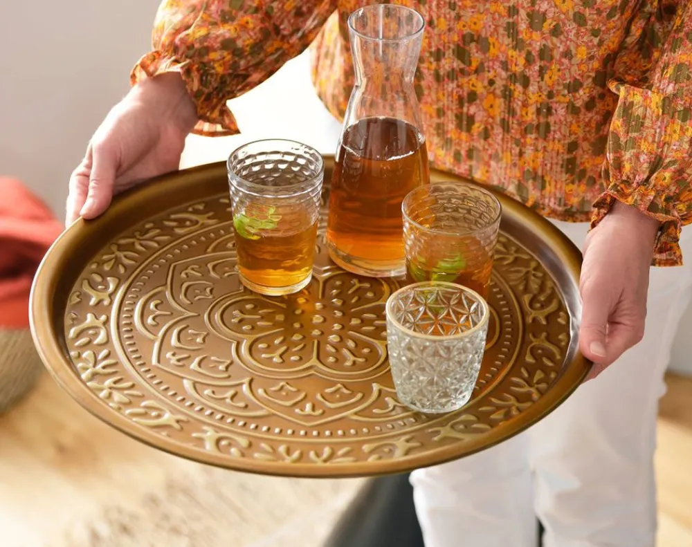 Becquet Plateau déco motifs embossés< Décoration|Art De La Table