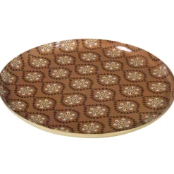 Becquet Plateau rond métal motifs fantaisie - CRÉATION< Décoration|Art De La Table