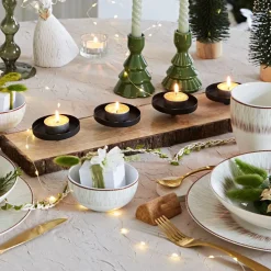 Becquet Porte-bougies en bois et métal< Luminaire|Décoration