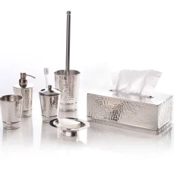 Becquet Porte-brosse WC métal martelé< Accessoires De Salle De Bain|Idées Salle De Bain