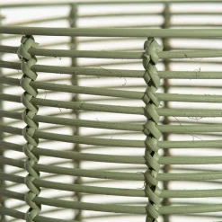 Becquet Porte-plante en métal et rotin peints< Vase, Cache-Pot|Décoration