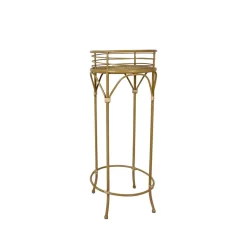 Becquet Porte-plante métal et rotin sur pieds< Vase, Cache-Pot|Décoration
