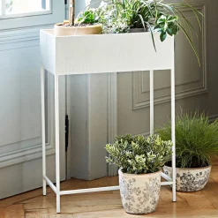 Becquet Porte-plante rectangulaire en métal< Vase, Cache-Pot|Décoration