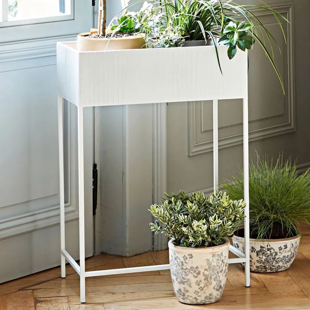 Becquet Porte-plante rectangulaire en métal< Vase, Cache-Pot|Décoration