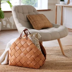 Becquet Porte-revues en bois tressé< Boîte, Panier|Décoration