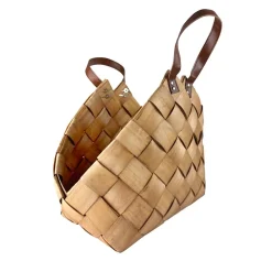 Becquet Porte-revues en bois tressé< Boîte, Panier|Décoration