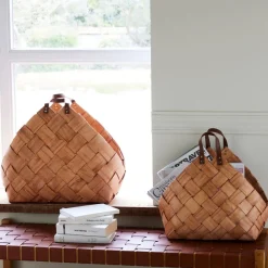 Becquet Porte-revues en bois tressé< Boîte, Panier|Décoration