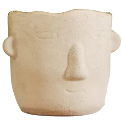 Becquet Pots en terre cuite visages< Vase, Cache-Pot|Décoration