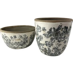 Becquet Pots émaillés à fleurs< Vase, Cache-Pot|Décoration