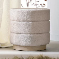 Becquet Pouf rond bouclette<Enfant Décoration Enfant, Tapis Enfant|Meuble, Étagère