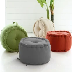 Becquet Pouf rond uni moelleux<Enfant Univers Des Garçons|Décoration Enfant, Tapis Enfant