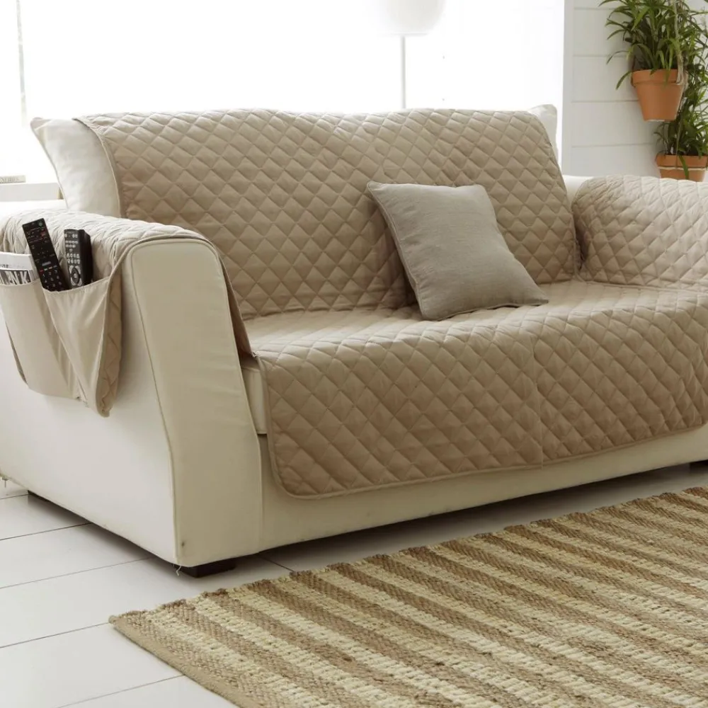 Becquet Protège-fauteuil et canapé universels piquage carreaux< Jeté De Canapé, Jeté De Fauteuil|Rideau Et Déco Textile