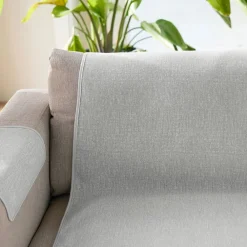 Becquet Protège-fauteuil et canapé universels faux uni< Rideau Et Déco Textile|Décoration Textile Unie