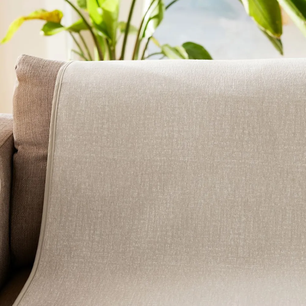 Becquet Protège-fauteuil et canapé universels faux uni< Rideau Et Déco Textile|Décoration Textile Unie