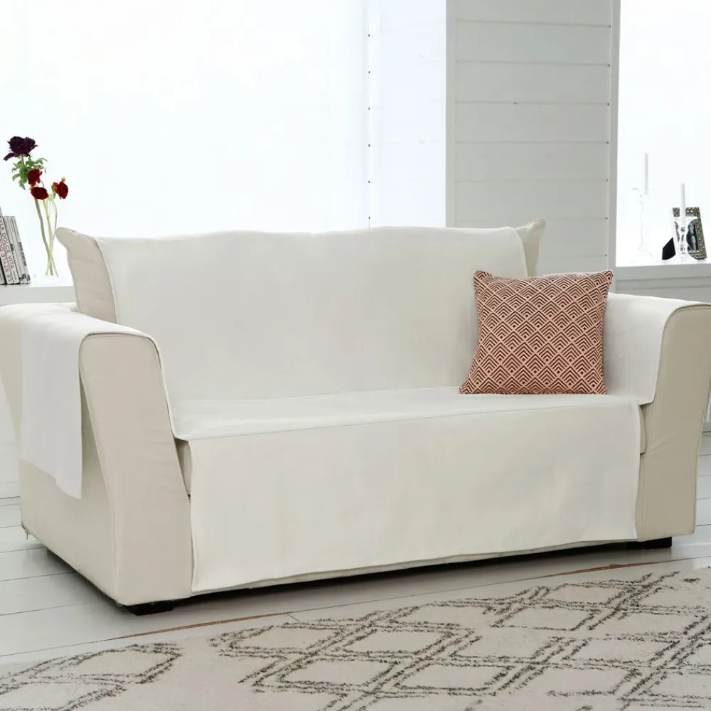Becquet Protège-fauteuil et canapé universels aspect velours "grainé" - CRÉATION< Jeté De Canapé, Jeté De Fauteuil|Housse De Clic-Clac, Housse Bz