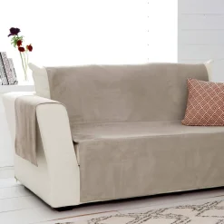 Becquet Protège-fauteuil et canapé universels aspect velours