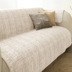 Becquet Protège-fauteuil et canapé universels tissage chiné< Rideau Et Déco Textile|Jeté De Canapé, Jeté De Fauteuil