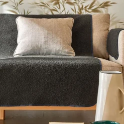 Becquet Protège-fauteuil et canapé universels - bouclette Sherpa< Rideau Et Déco Textile|Décoration Textile Unie
