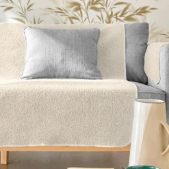 Becquet Protège-fauteuil et canapé universels - bouclette Sherpa< Rideau Et Déco Textile|Décoration Textile Unie