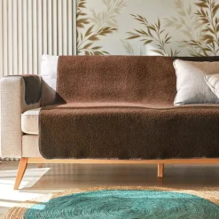 Becquet Protège-fauteuil et canapé universels - bouclette Sherpa< Rideau Et Déco Textile|Décoration Textile Unie