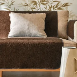 Becquet Protège-fauteuil et canapé universels - bouclette Sherpa< Rideau Et Déco Textile|Décoration Textile Unie
