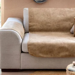 Becquet Protège-fauteuil et canapé universels toucher suédine< Rideau Et Déco Textile|Décoration Textile Unie