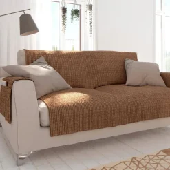 Becquet Protège-fauteuil et canapé universels velours gaufré - CRÉATION< Rideau Et Déco Textile|Décoration Textile Unie