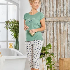 Becquet Pyjama femme corsaire DODO HOMEWEAR®<Femme Pyjama Femme|Les Matières